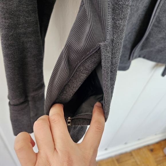 prAna Gray Full Zip Fleece Hoodie Women's Small - Picture 12 of 12